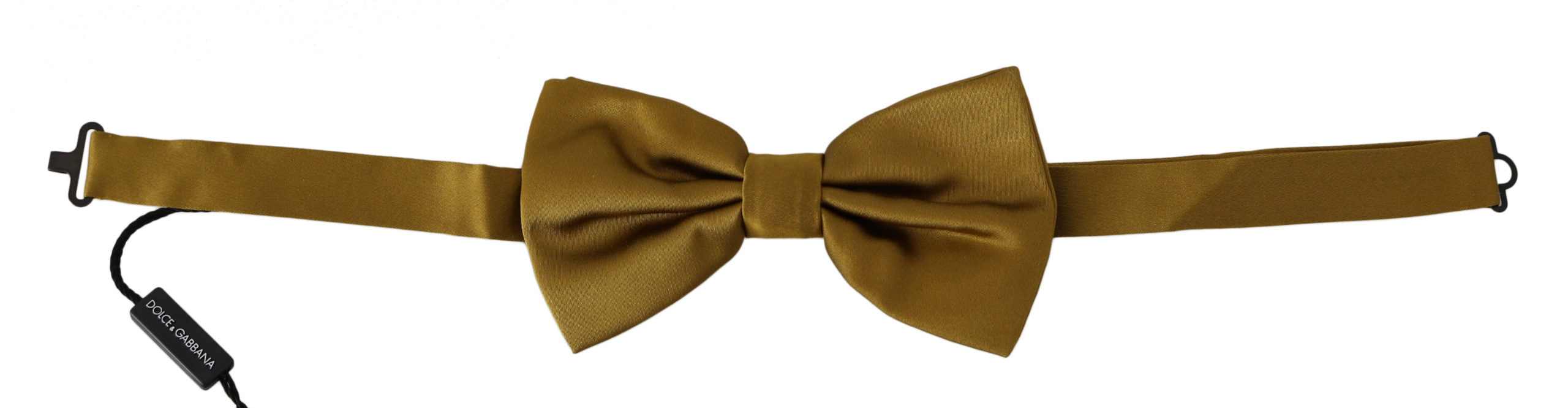 Elegant Mustard Silk Bow Tie - ventzia