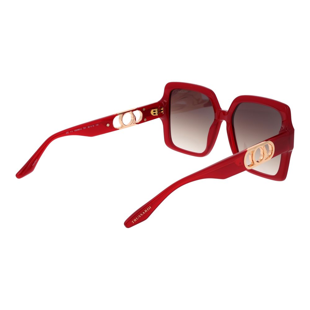Red Acetate Sunglasses