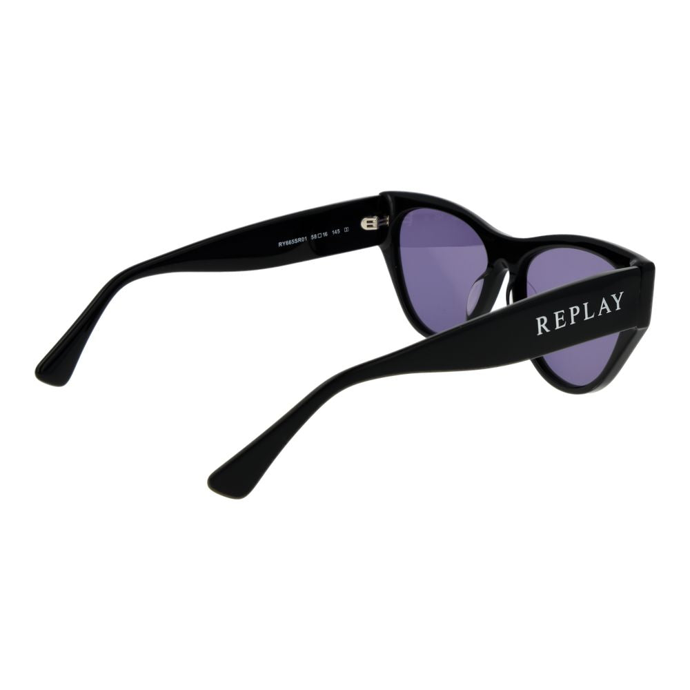 Black Plastic Sunglasses - ventzia