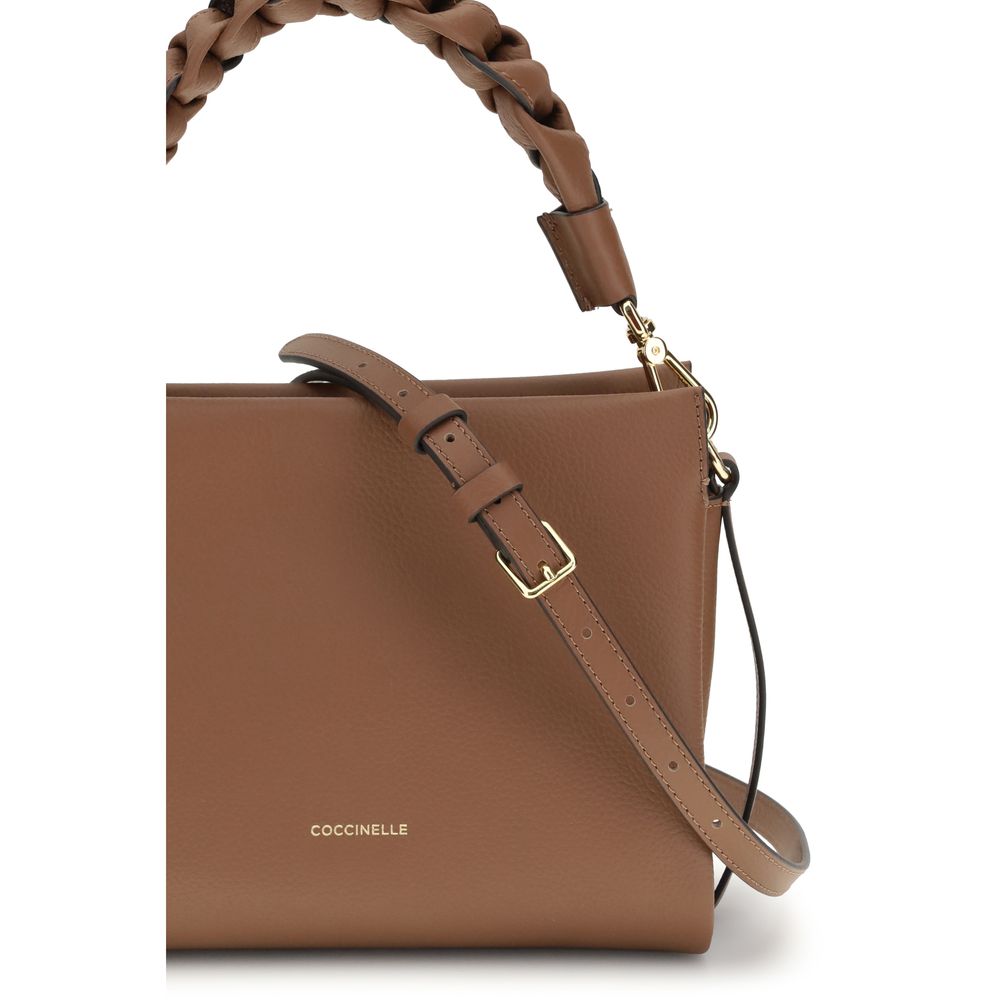 Beige Calf Leather Bos Taurus Handbag - ventzia