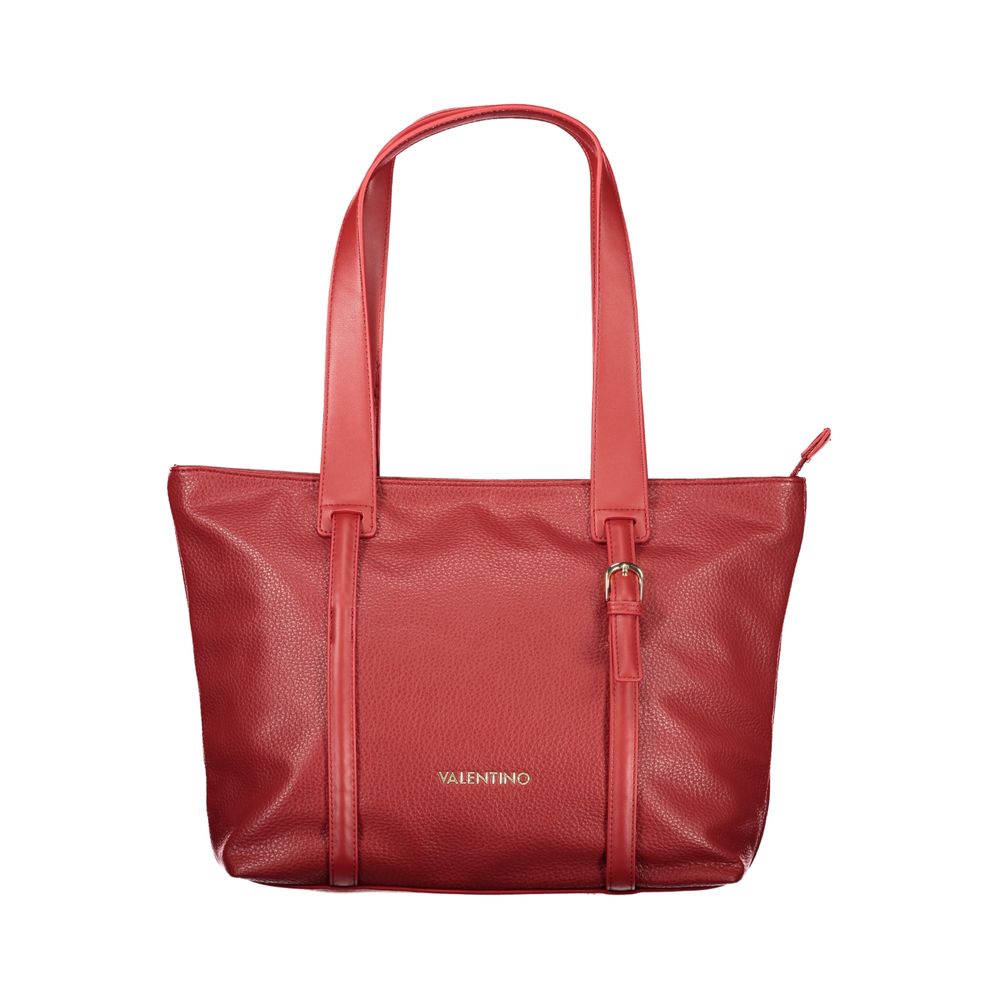 Rosso Polyurethane Woman Shoulder Bag - ventzia