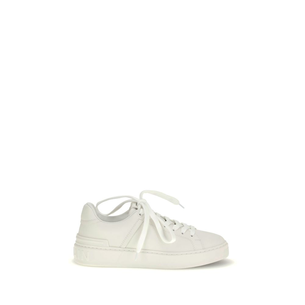 White Calf Leather Bos Taurus Low Top Sneakers - ventzia