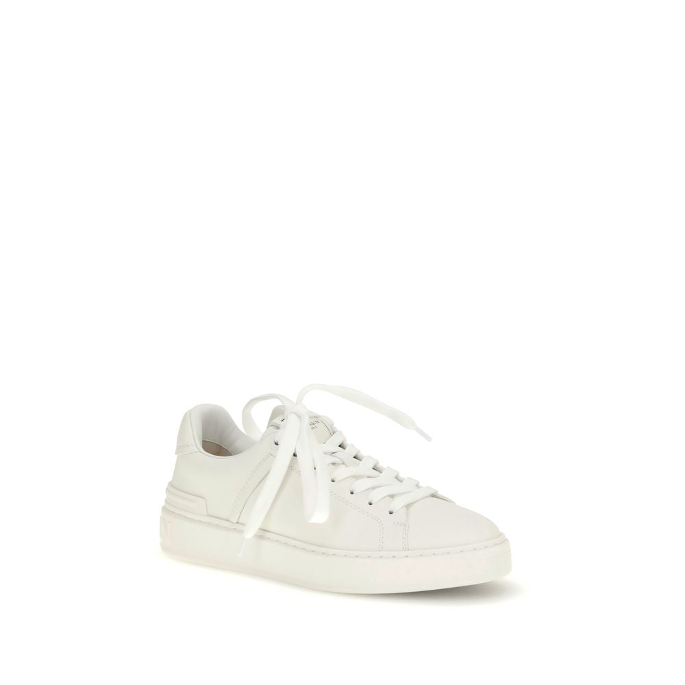 White Calf Leather Bos Taurus Low Top Sneakers - ventzia
