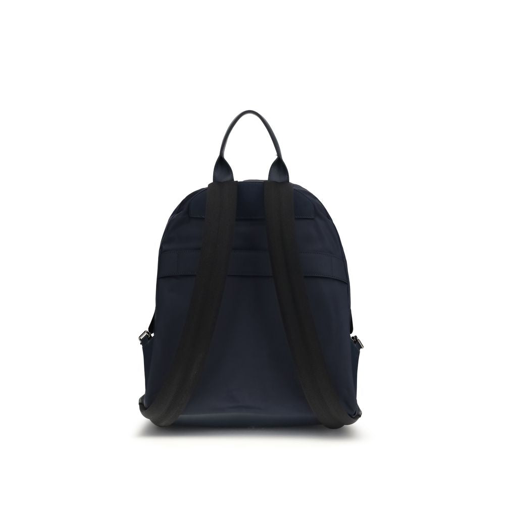 Blue Nylon Backpack - ventzia