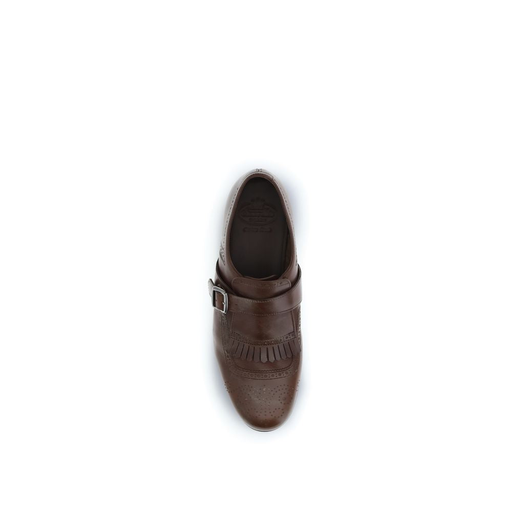Brown Rubber Slip-On Loafers - ventzia