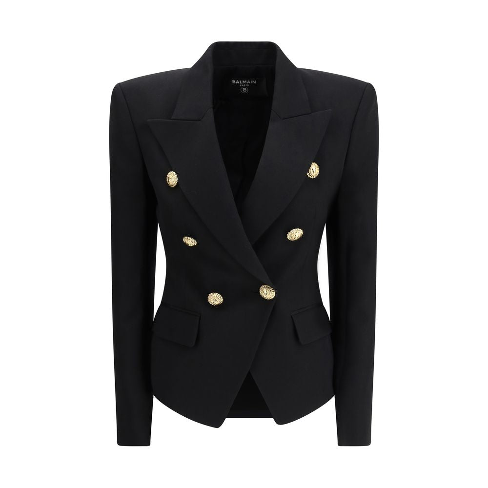 Black Wool Jackets And Coat - ventzia