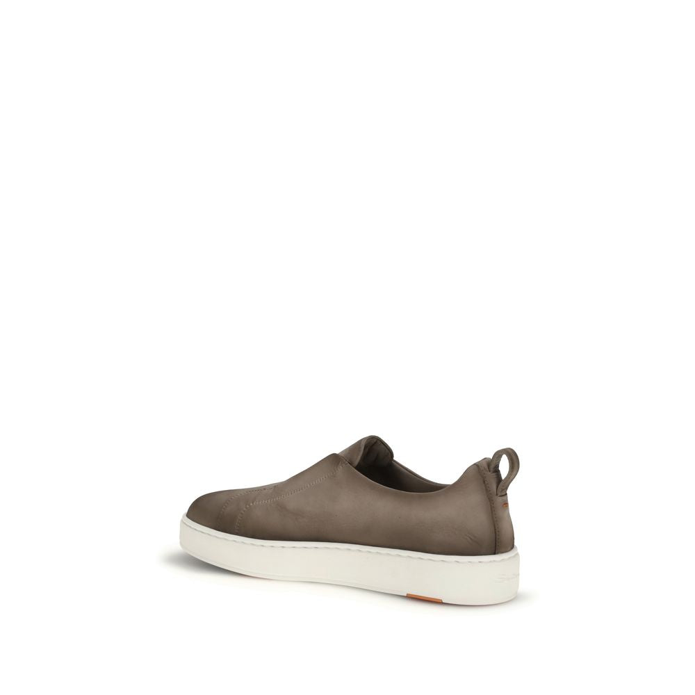 Beige Rubber Low Top Sneakers - ventzia