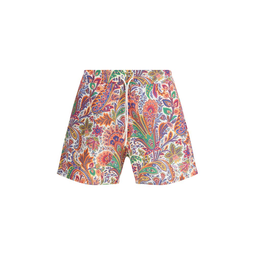 Multicolor Polyester Short And Mini Shorts - ventzia
