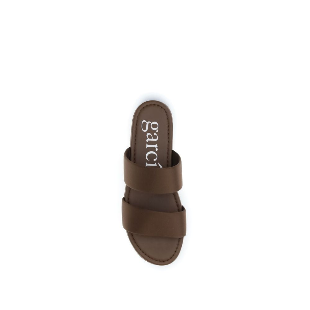 Brown Silk Sandals - ventzia