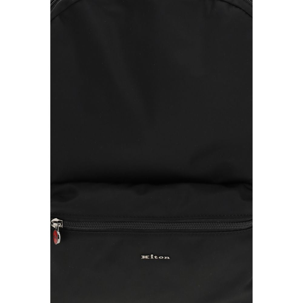 Black Nylon Backpack - ventzia