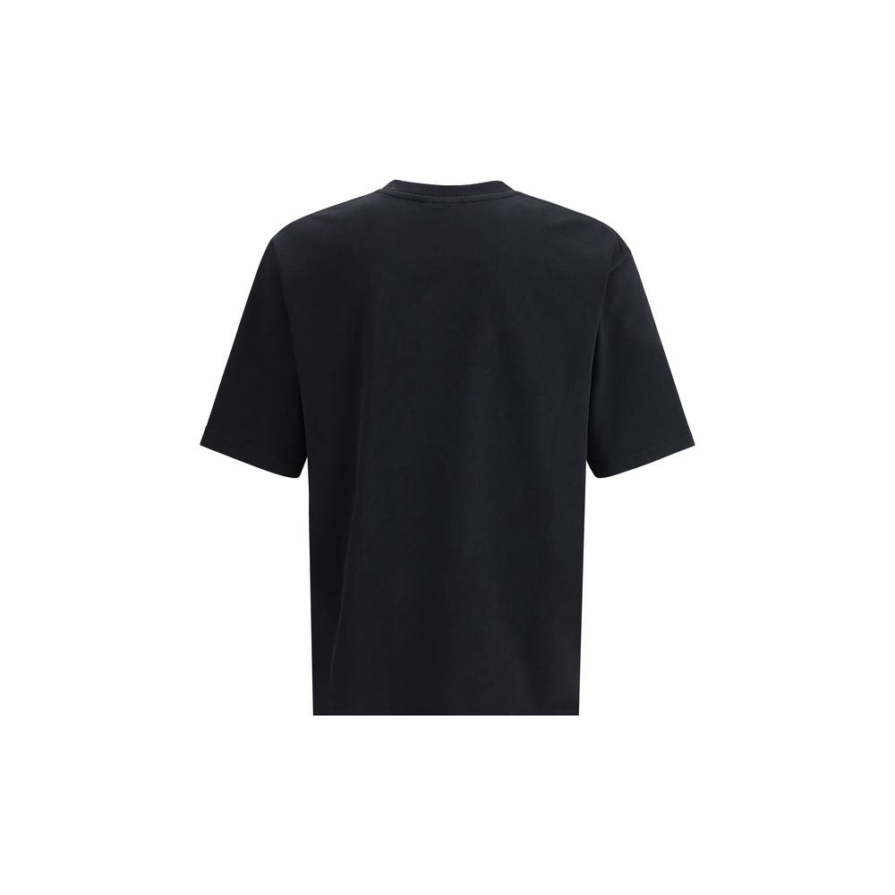 Black Cotton T-Shirt - ventzia