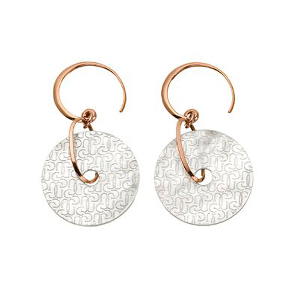 Bicolor Silver Earrings - ventzia