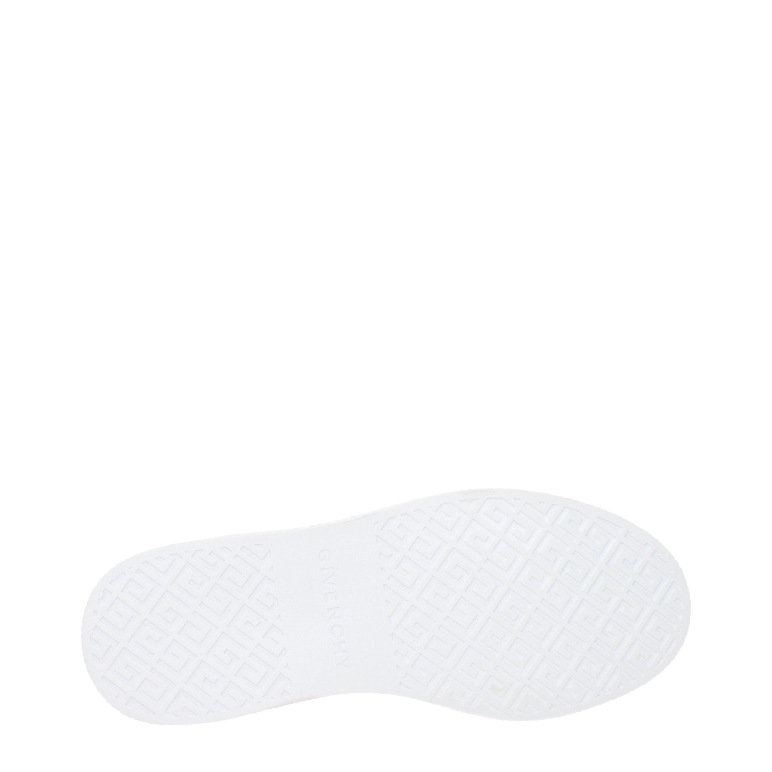 White Leather Low Top Sneakers - ventzia