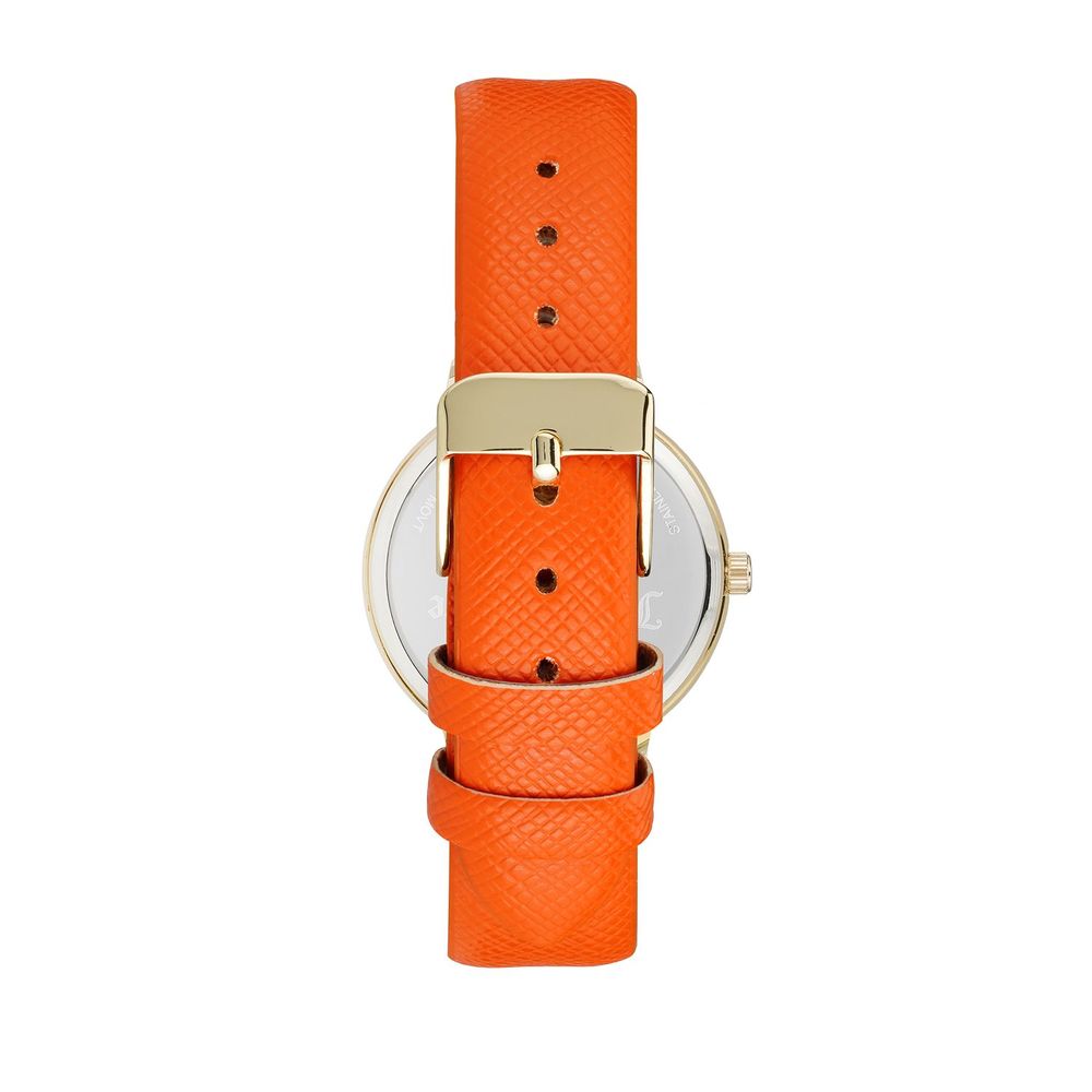 Orange Plastic Dress Watch - ventzia