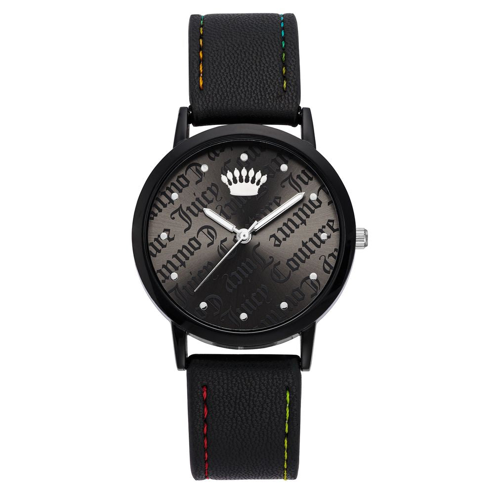 Black Plastic Dress Watch - ventzia