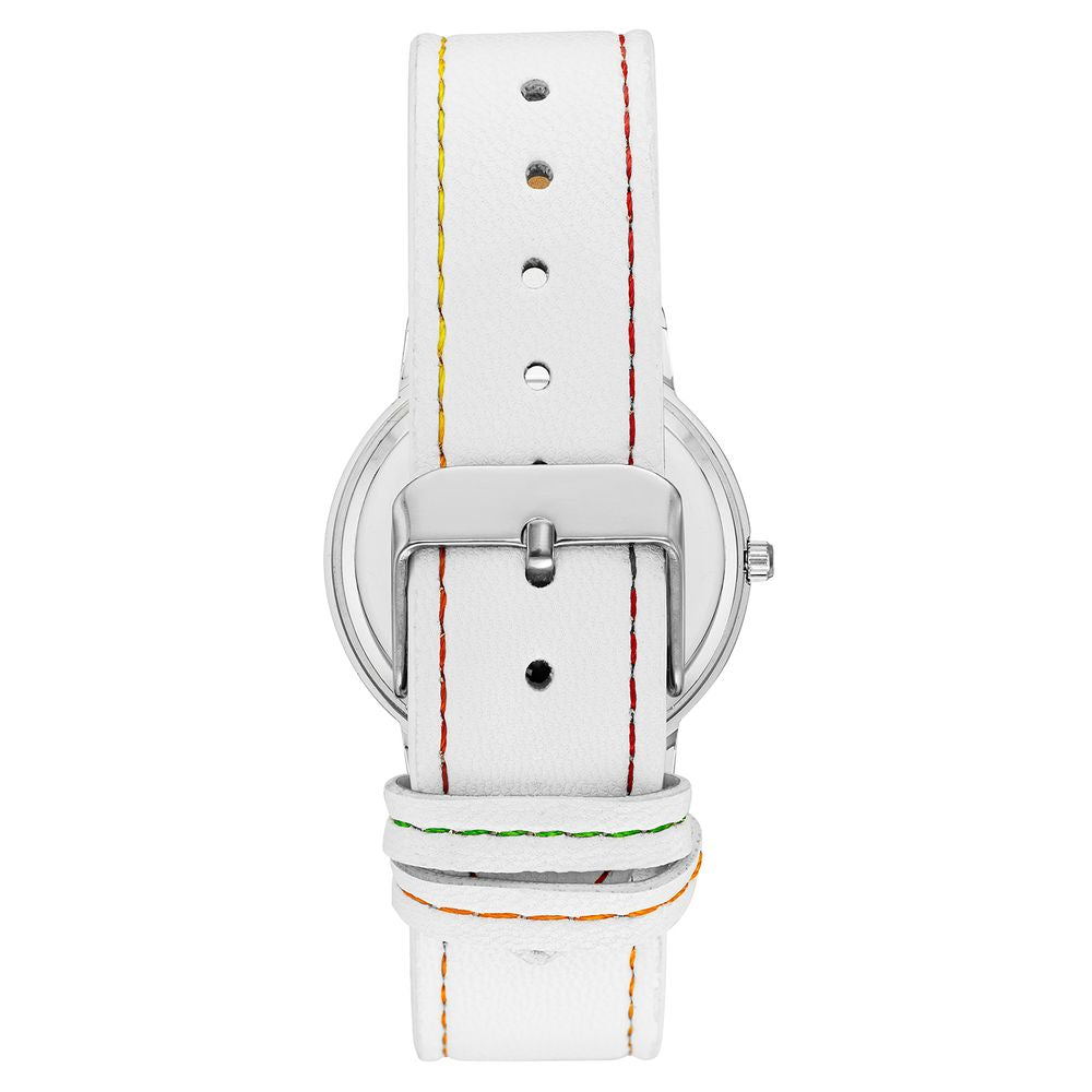 White Plastic Dress Watch - ventzia