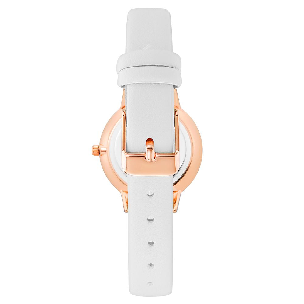 White Plastic Dress Watch - ventzia