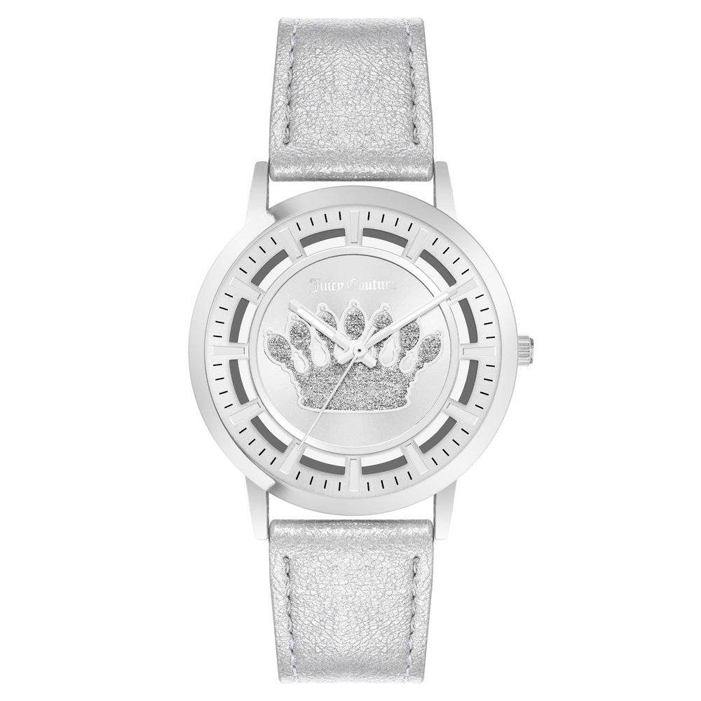Silver Plastic Dress Watch - ventzia
