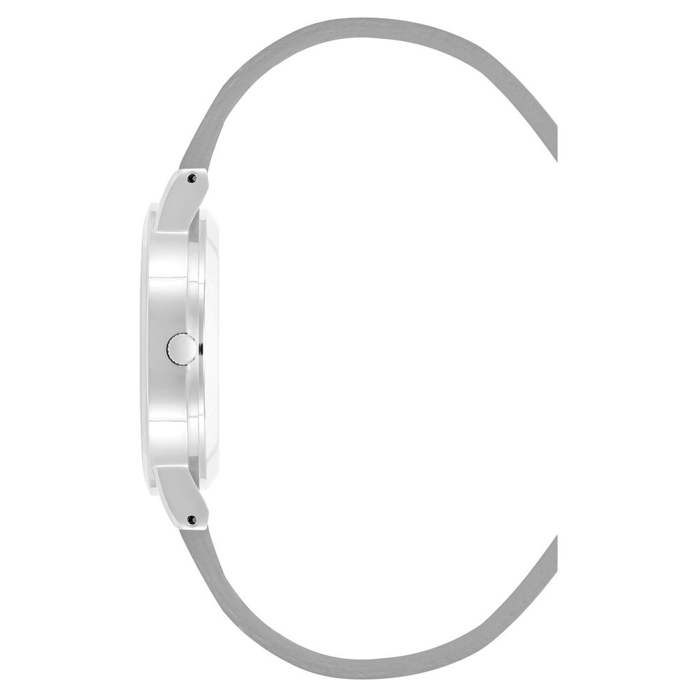 Silver Plastic Dress Watch - ventzia
