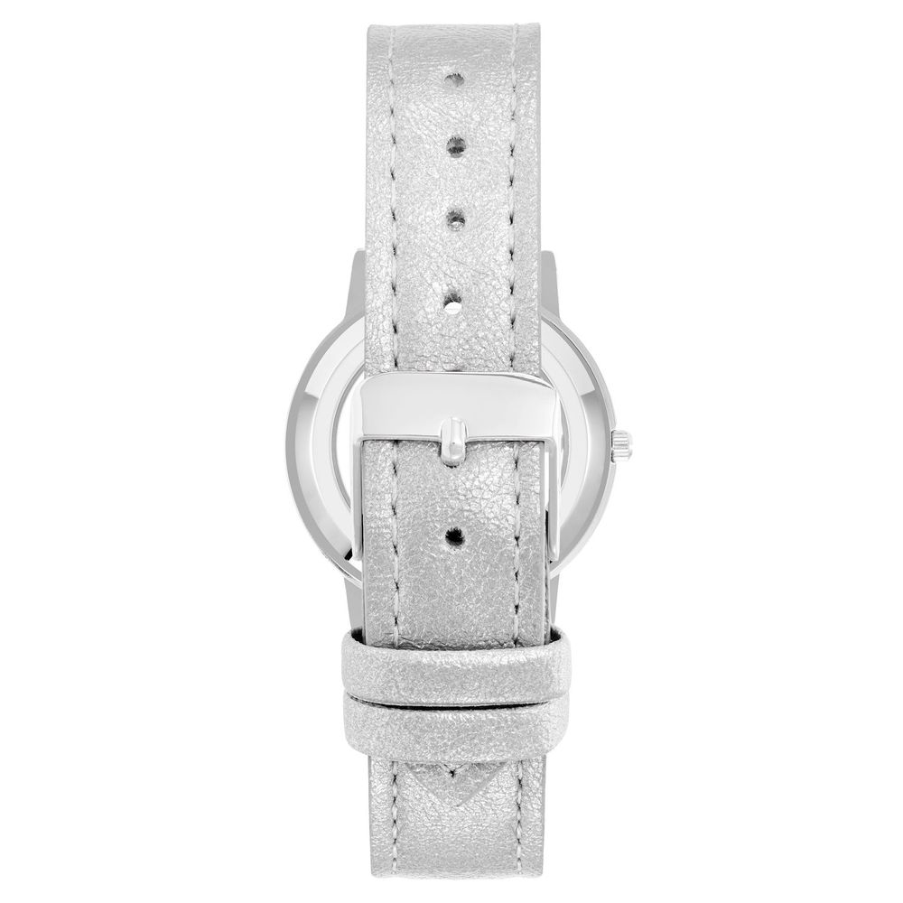 Silver Plastic Dress Watch - ventzia
