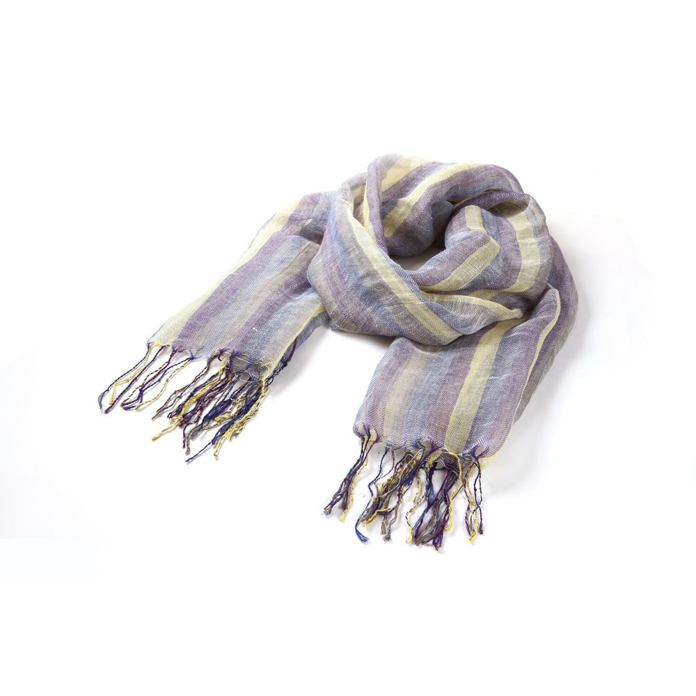 Multicolor Textile Scarf - ventzia