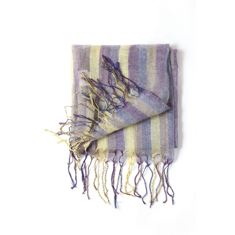 Multicolor Textile Scarf - ventzia