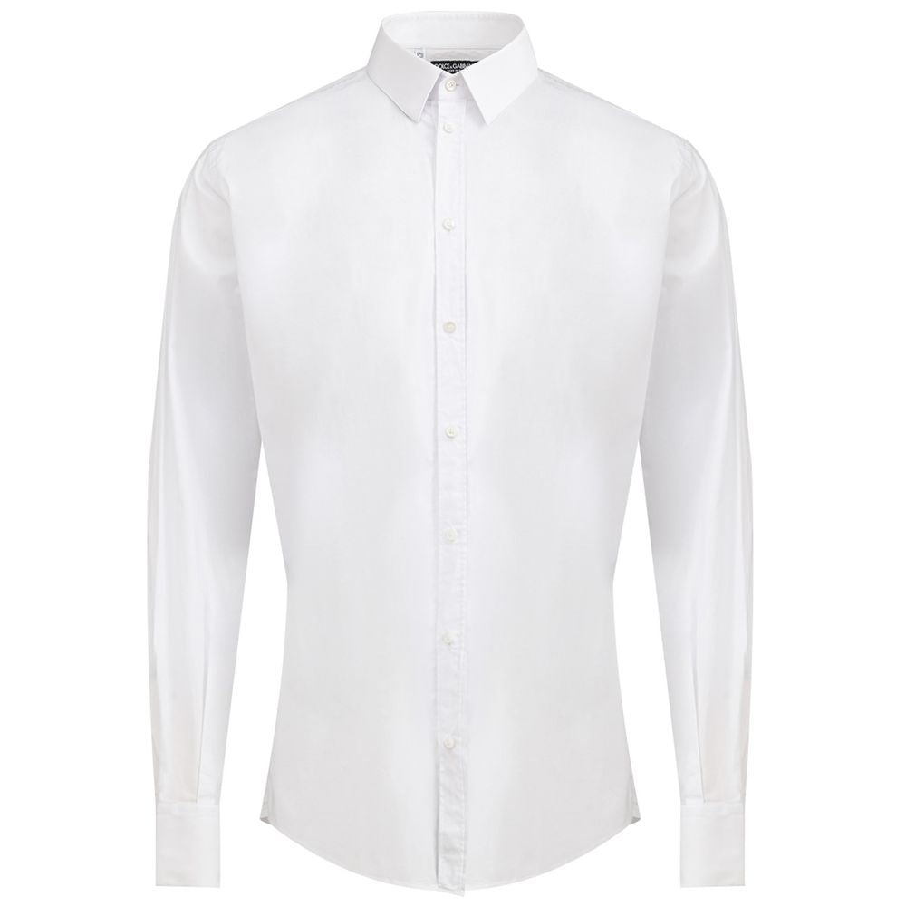 White Cotton Dress Shirt - ventzia