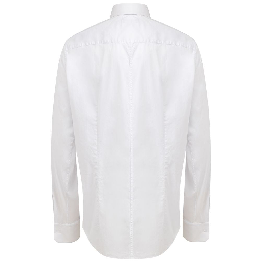 White Cotton Dress Shirt - ventzia