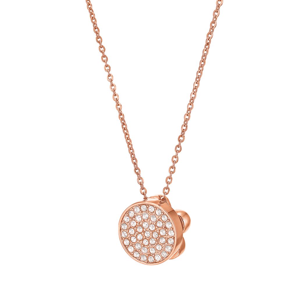 Pink Metal Necklace - ventzia