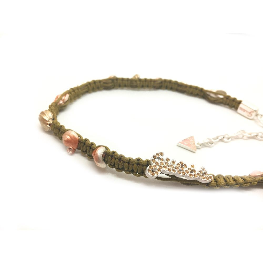 Green Textile Necklace - ventzia