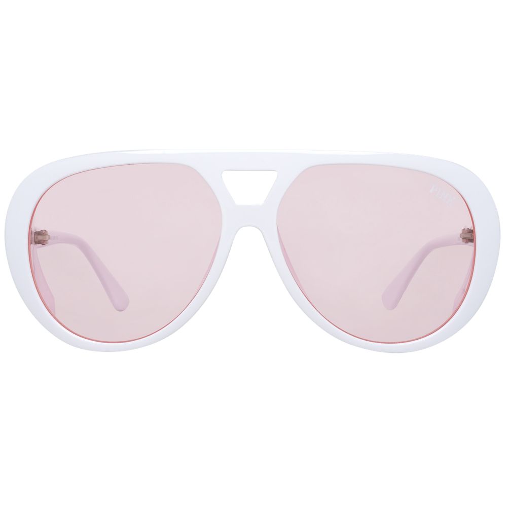 White Plastic Sunglasses - ventzia