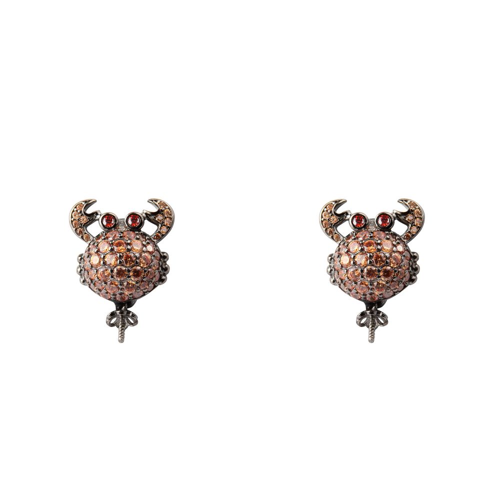 Bicolor Silver Earrings - ventzia