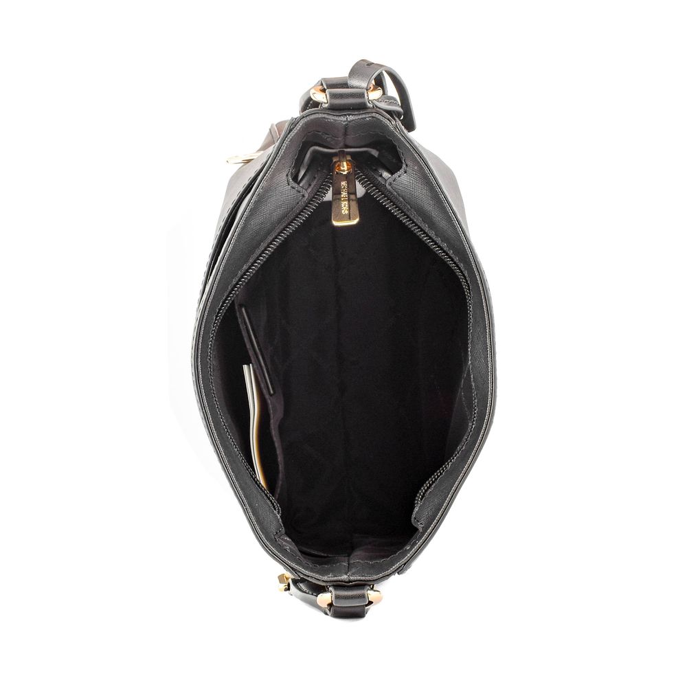 Black Canvas Crossbody Bag - ventzia