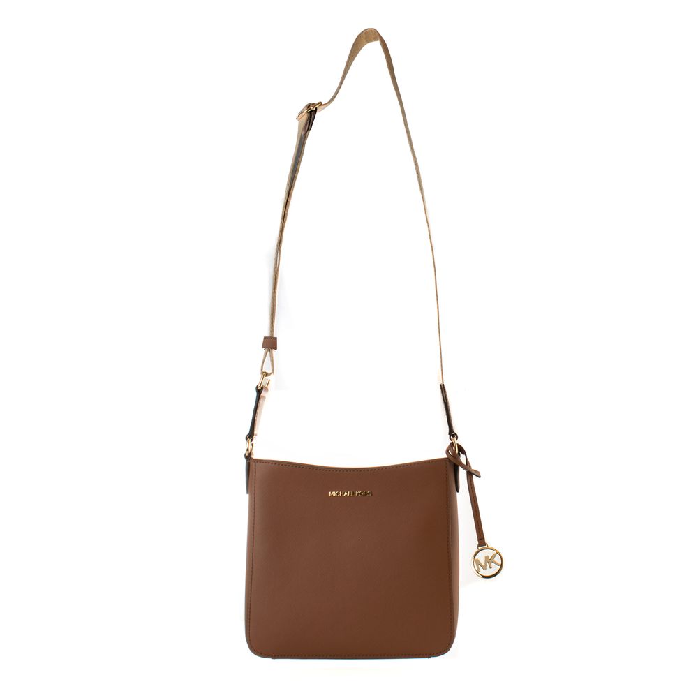 Brown Canvas Crossbody Bag - ventzia