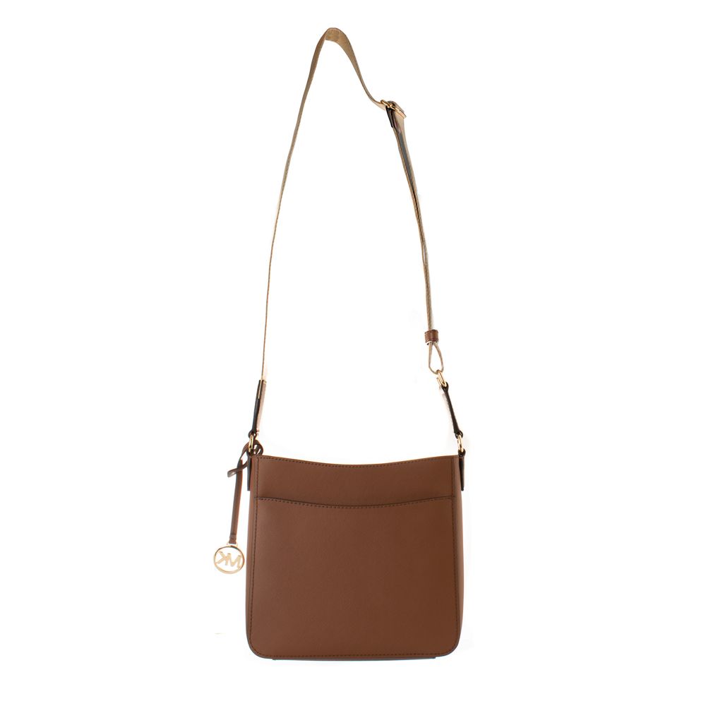 Brown Canvas Crossbody Bag - ventzia