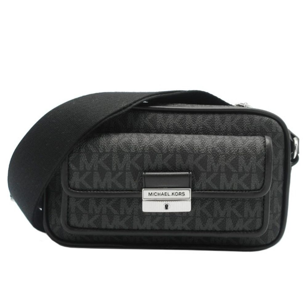 Black Canvas Crossbody Bag - ventzia