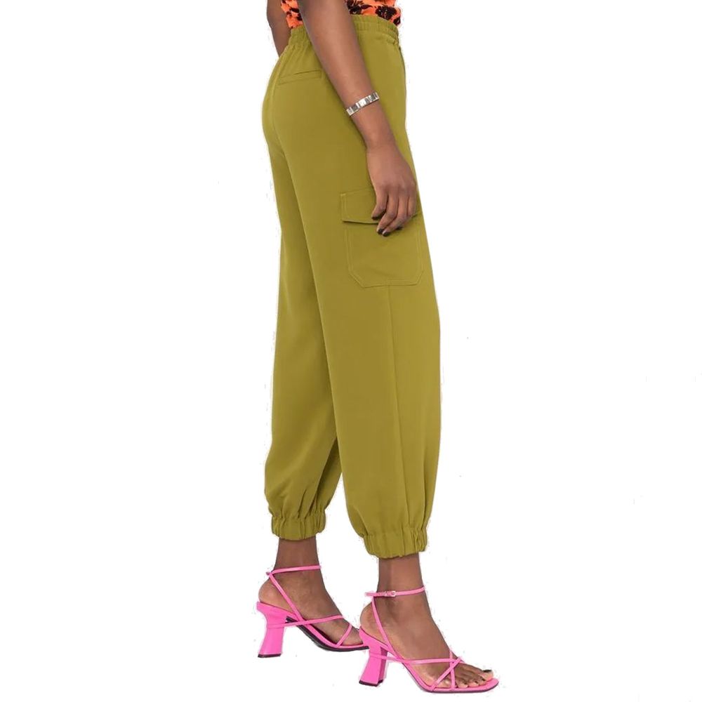 Bicolor Elastane Cargo Pants - ventzia