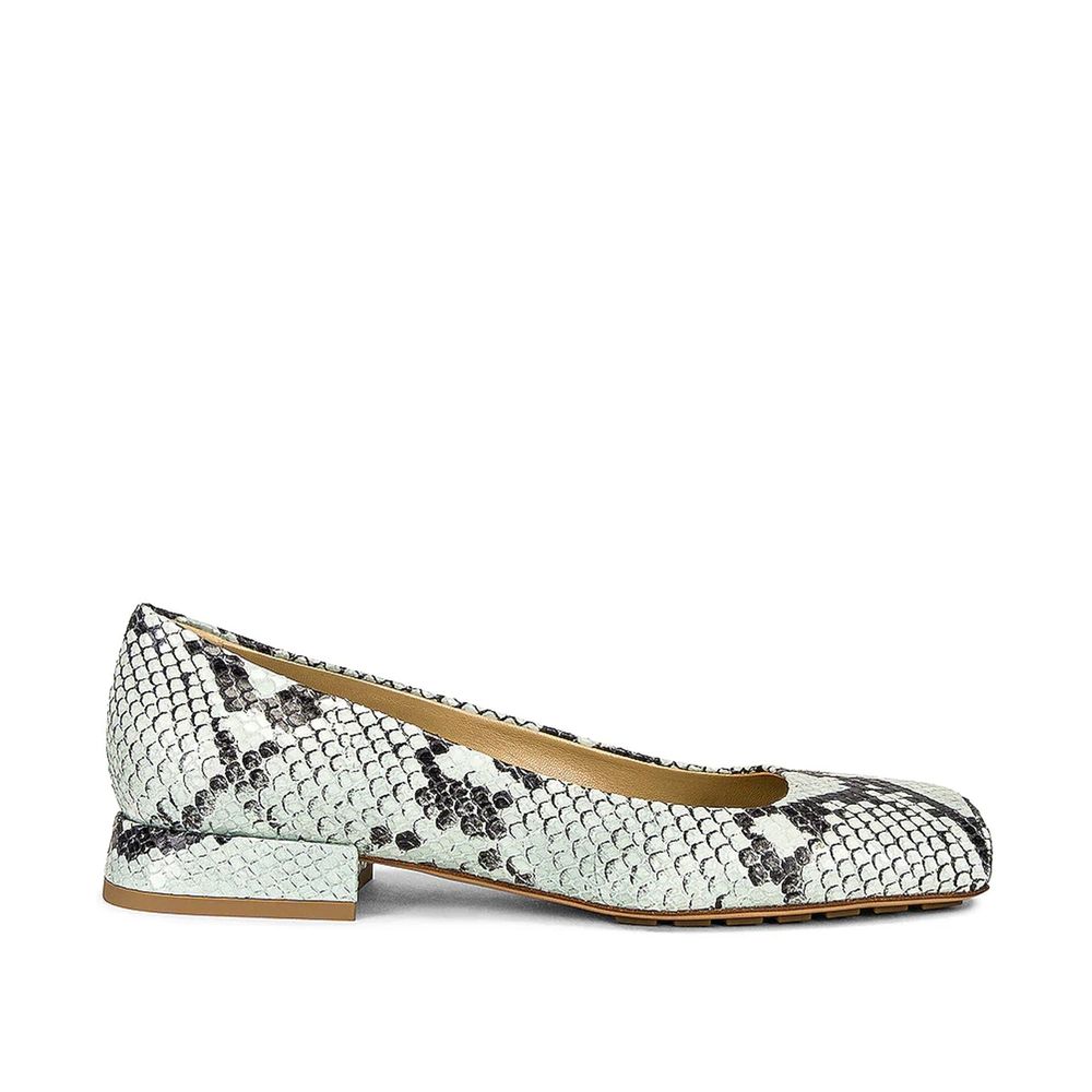 Bicolor Calfskin Ballet Flats - ventzia