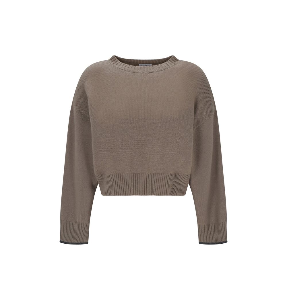 Beige Cashmere Sweater - ventzia