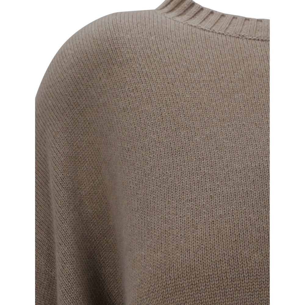 Beige Cashmere Sweater - ventzia