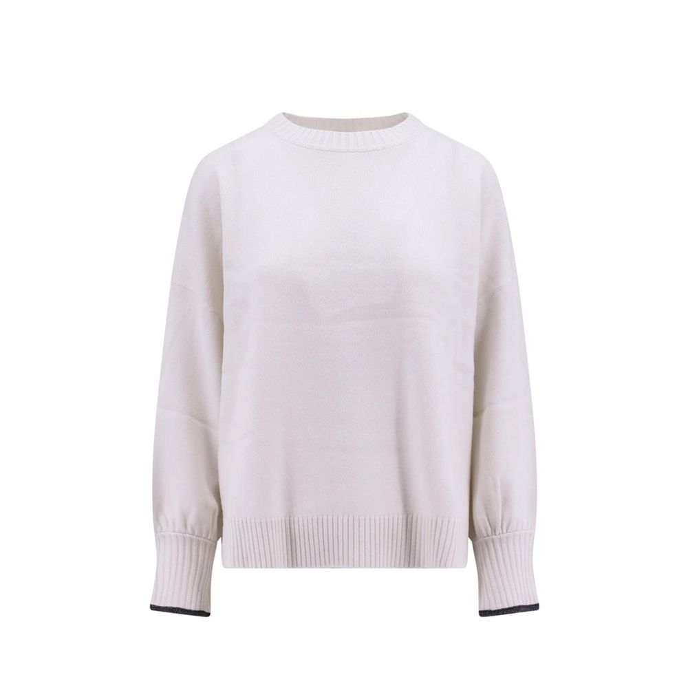 White Cashmere Sweater - ventzia
