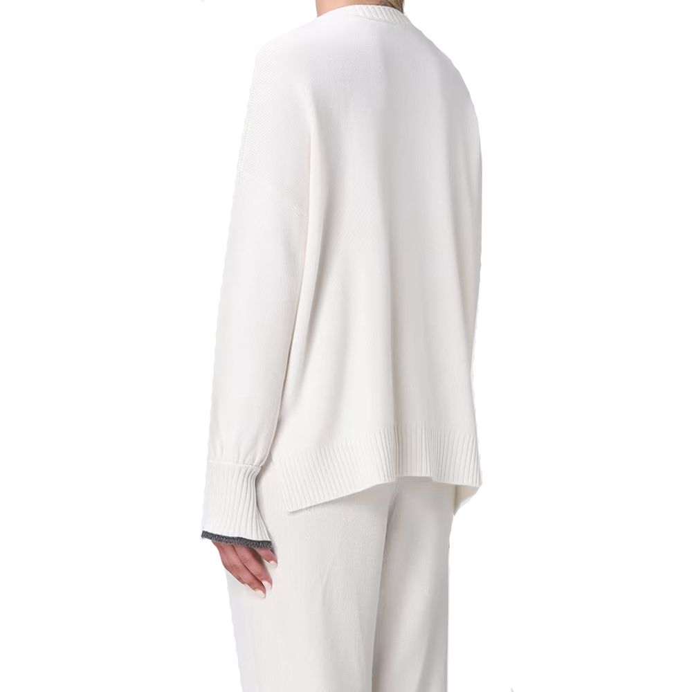 White Cashmere Sweater - ventzia