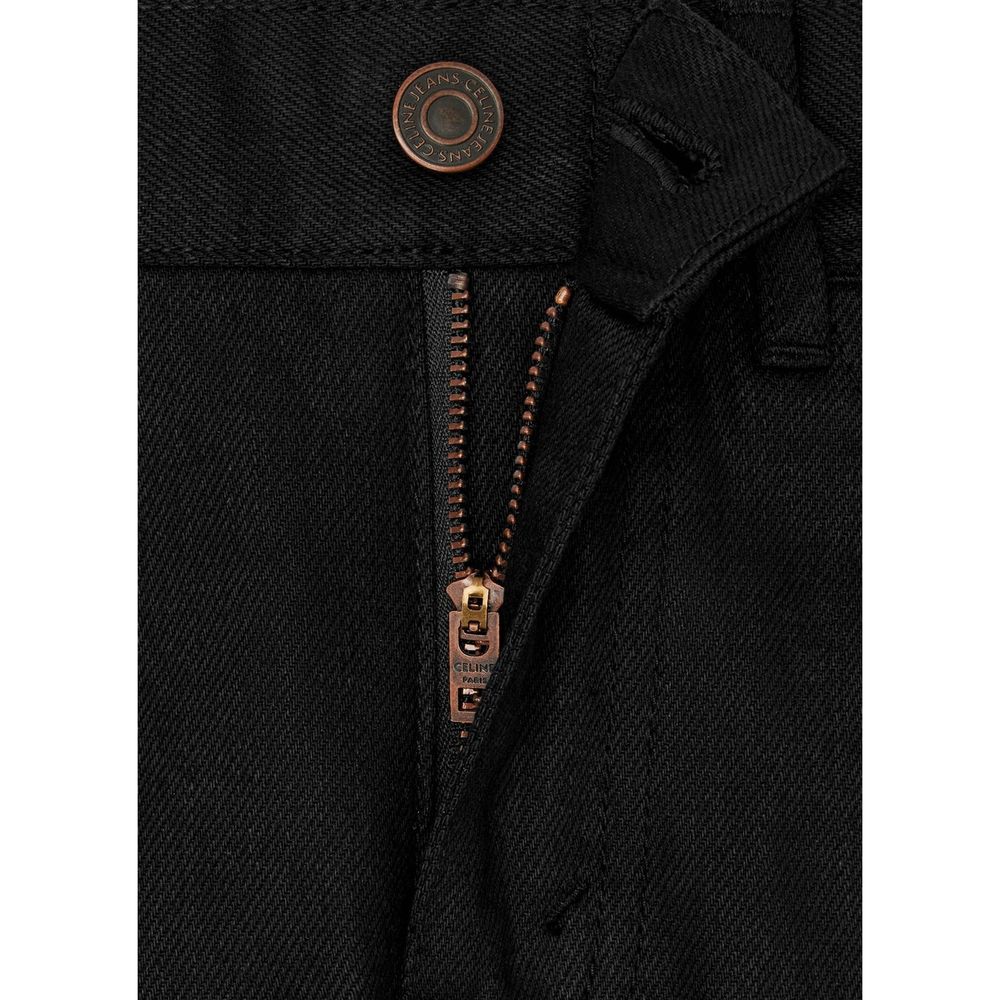 Black Cotton Skinny Jeans - ventzia