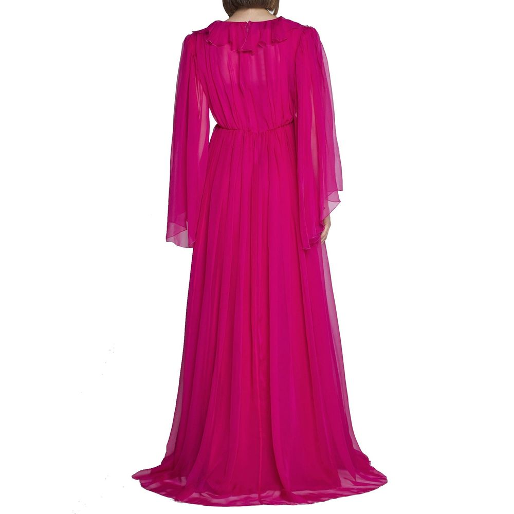 Multicolor Silk Casual Dress - ventzia