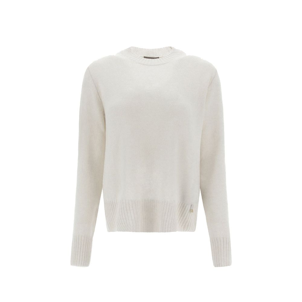 White Cashmere Sweater - ventzia