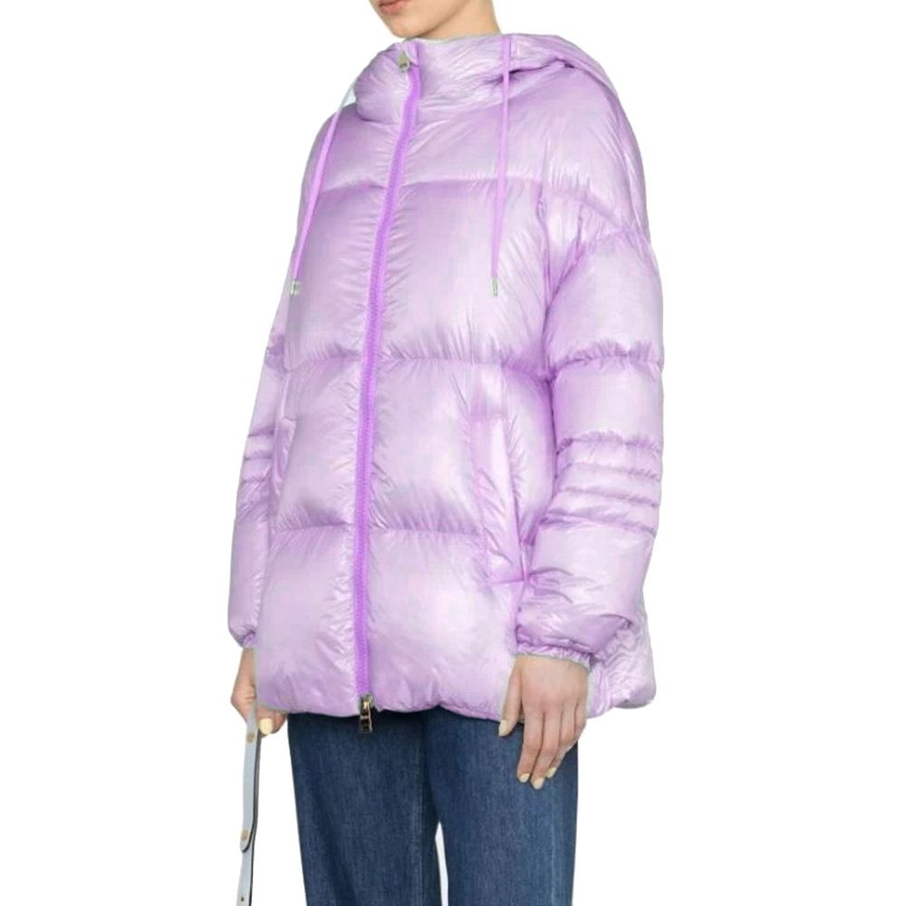 Multicolor Polyamide Full-Length Jacket - ventzia