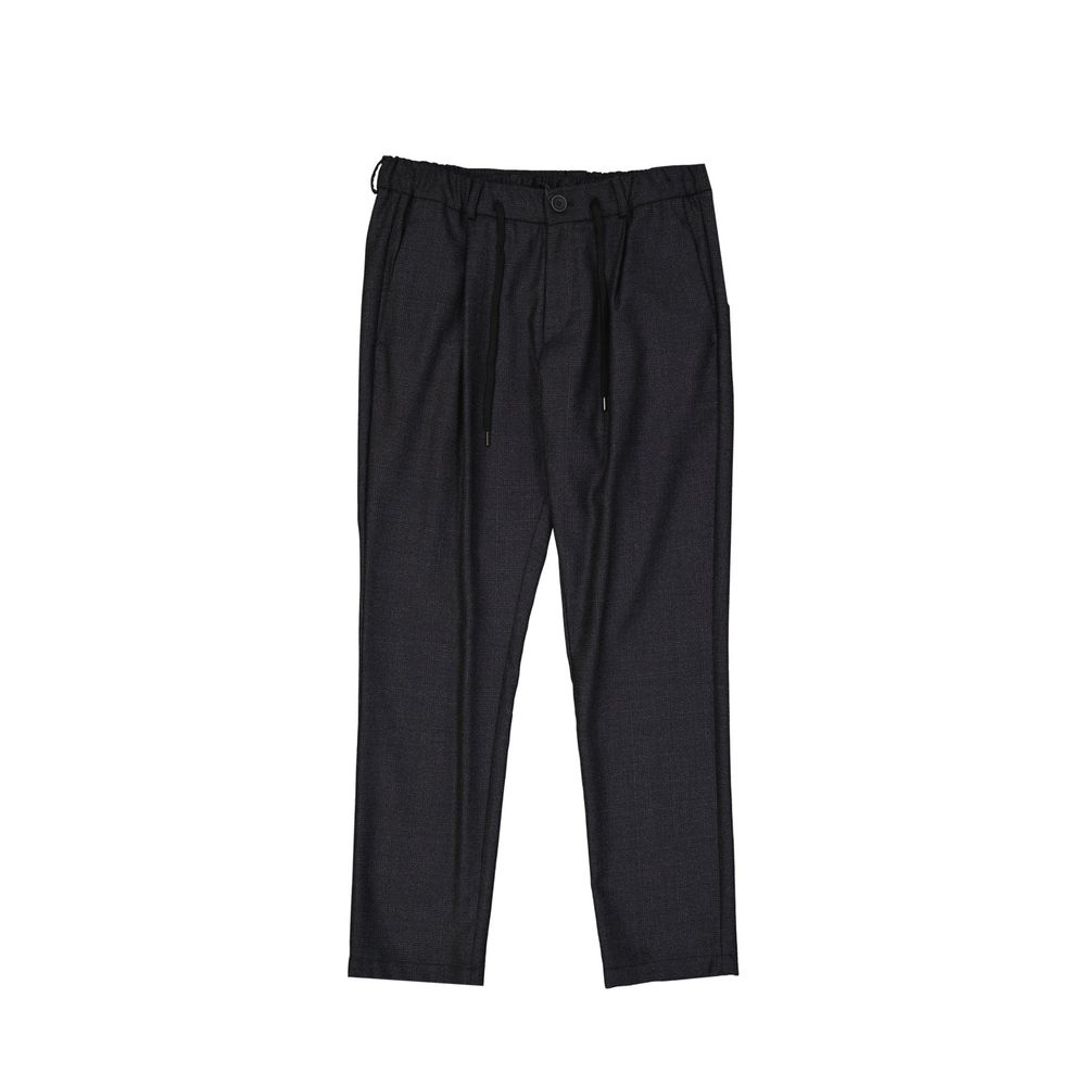 Gray Wool Casual Pants - ventzia