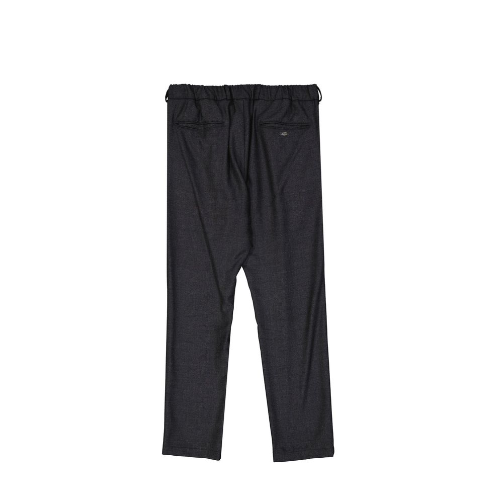 Gray Wool Casual Pants - ventzia