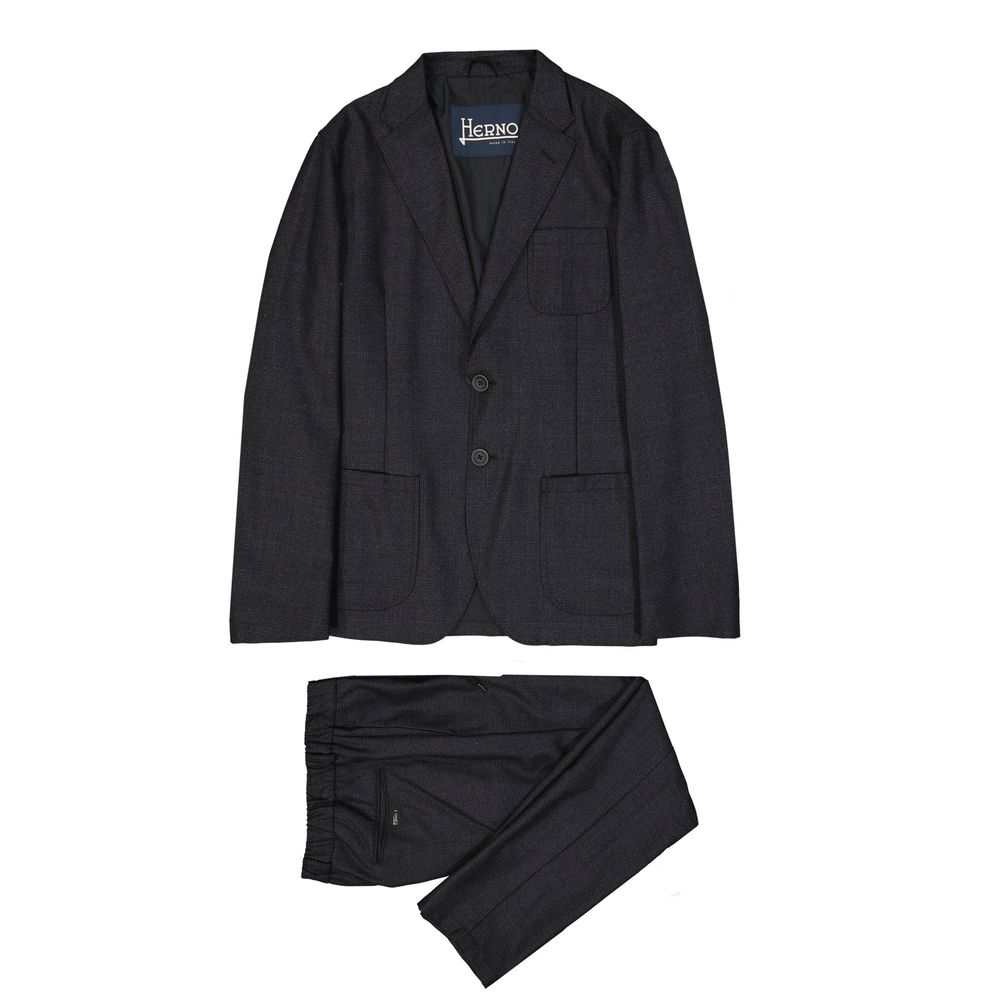 Gray Wool Casual Pants - ventzia