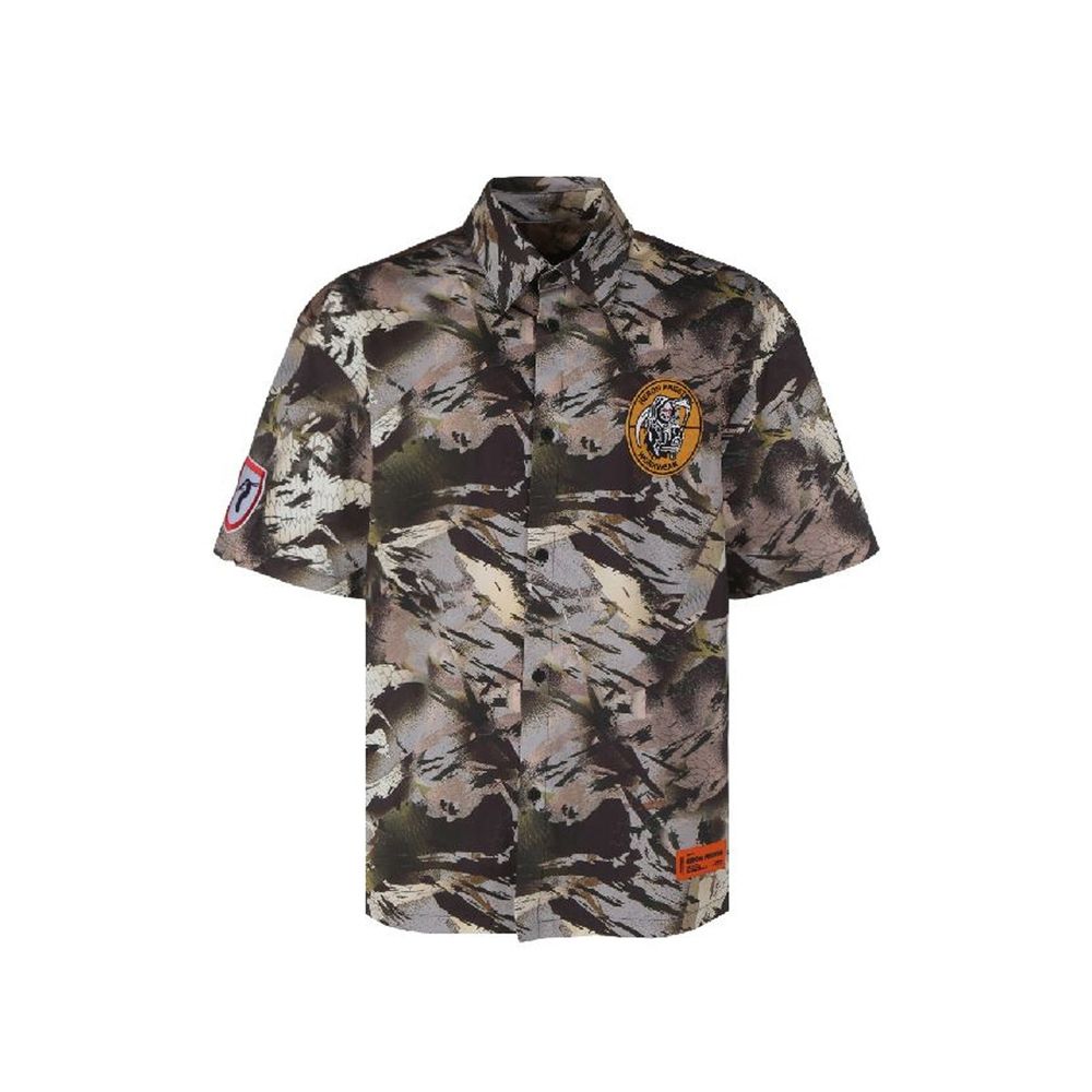 Bicolor Cotton Pattern Shirt - ventzia